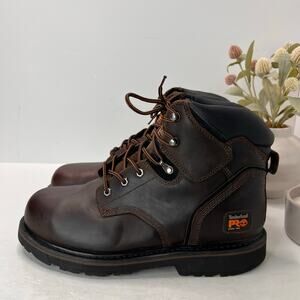 Timberland Pro Pit Boss 6" Steel Toe Work Boot Brown Men 12W Tried On